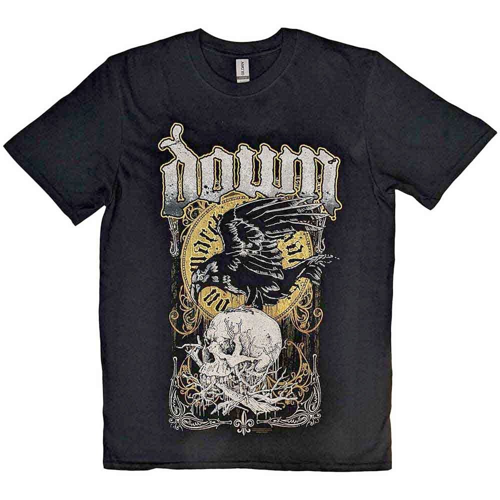 Down - Swamp Skull Heren Tshirt - Zwart